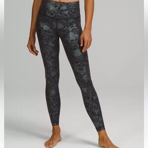 lululemon athletica Black High-Waist Leggings shine